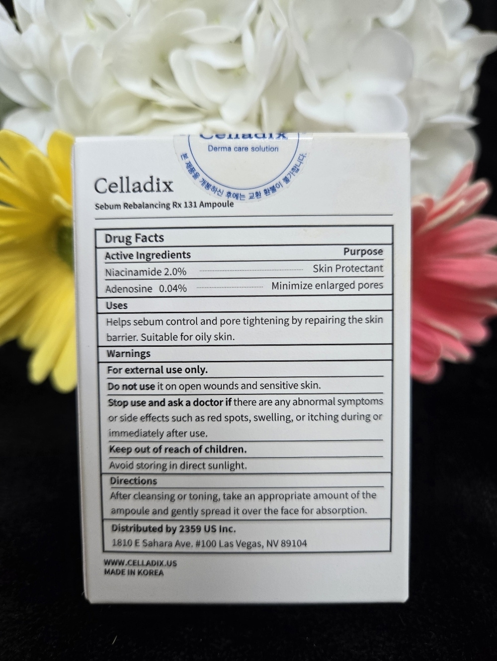 Celladix Sebum Rebalancing RX 131 Ampoule - Picture 2 of 2